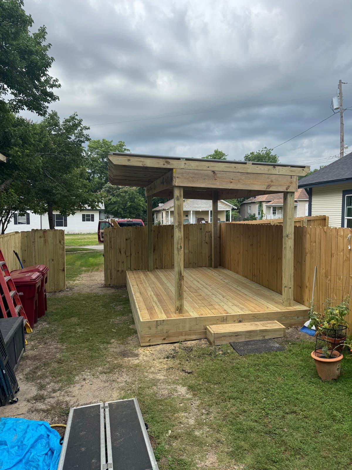 Covered Deck Build — Outdoor Living project by Bradshaw Beaver Construction in Texoma Area, TX