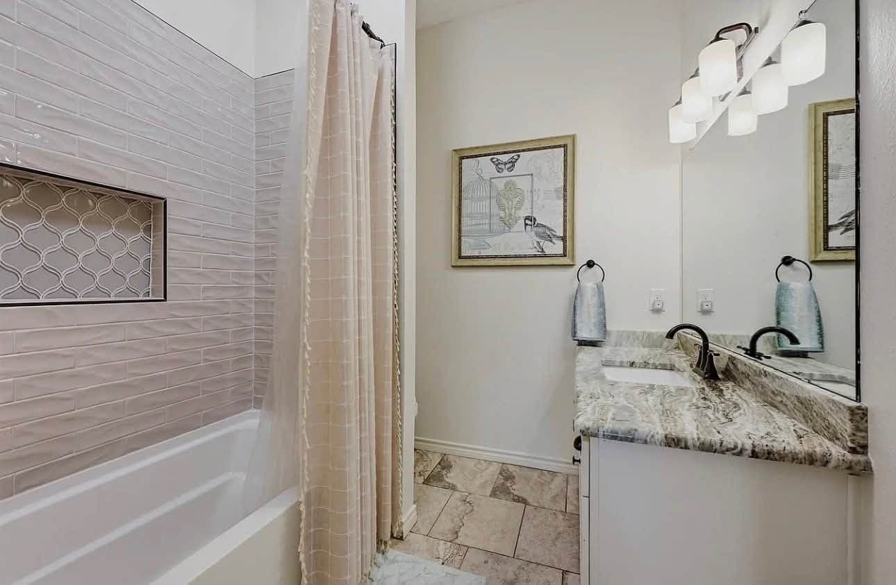 Guest Bath Renovation — Bathroom project by Bradshaw Beaver Construction in Texoma Area, TX